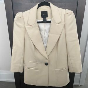 SMYTHE ivory wool blazer size 10